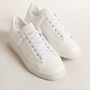 Golden Goose Pure-Star White Bio-Based Star and Heel Tab Sneakers Size 39